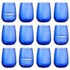 Bormioli Rocco Restaurant Glass Tumblers - 430ml - Blue - Pack of 12