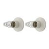 Shaw & Mason Ivory Plastic Wall Flange - Pair