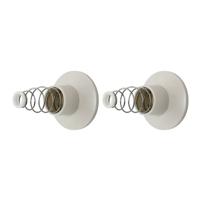 Shaw & Mason Ivory Plastic Wall Flange - Pair
