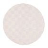 Loopsie-200cm X 200cm-ambra Ivory Checkered Round Rug