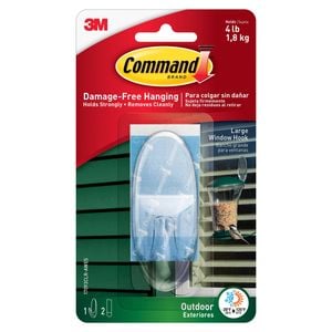 Command Large Clear Outdoor Window Hook