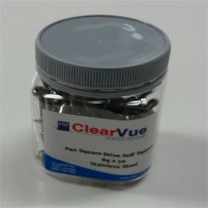 Clearvue Self Tapper Panhead 50pc/Jar