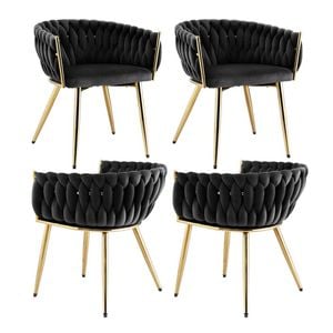 4x Artiss Dining Chairs Black