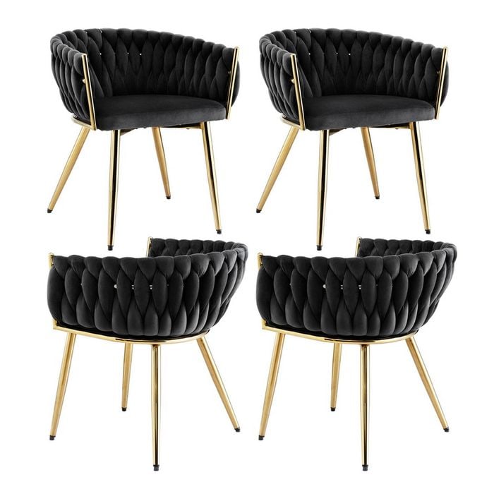 4x Artiss Dining Chairs Black