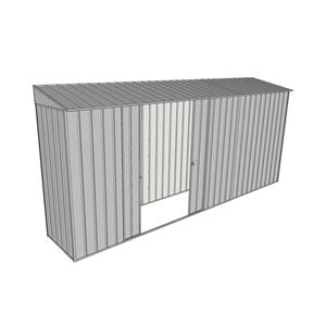 Build-a-Shed 0.8 x 4.5 x 2m Skillion Double Sliding Side Door Shed - Zinc