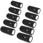 SMAI Foam Roller  - Trigger Point 3D - Bulk 10 Pack - Black