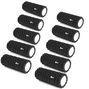 Smai Foam Roller  - Trigger Point 3d - Bulk 10 Pack - Black