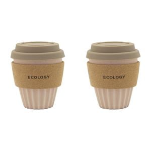 2pk Ecology Wander Coffee Tumbler Carry Cup 300ml Pink