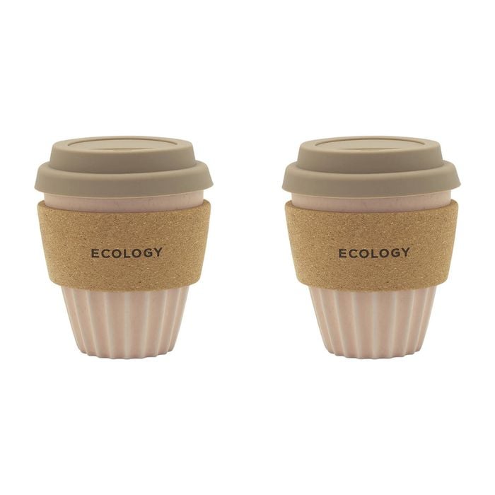 2pk Ecology Wander Coffee Tumbler Carry Cup 300ml Pink