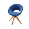 Costway Swivel Velvet Office Chair, Blue
