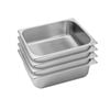 SOGA 4 Pack Gastronorm GN Pan 1/2 Stainless Steel Tray 10cm Deep
