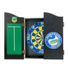 NRL Dartboard and Cabinet Set Paramatta Eeels Team Design Black Finish