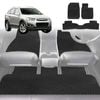 6D Diamond Car Floor Mats for Holden Captiva 7 2009-2015-Ultimate Set-Black-Outback GT