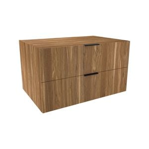 Lugna 512 x 900 x 580mm Cove 2 Drawer Storage Cabinet