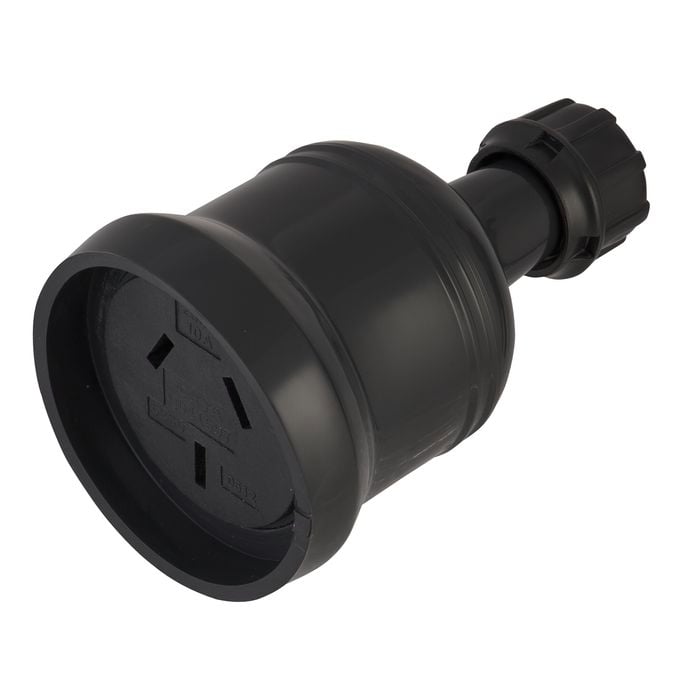 Deta 10Amp Extension Socket - Black