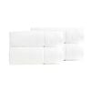 4pk Renee Taylor Cambridge 650gsm Textured 80x160cm Bath Sheet - Snow