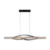 Lexi Lighting Bonnie CCT LED Pendant Light Matt Black Wood 30W 3000LM
