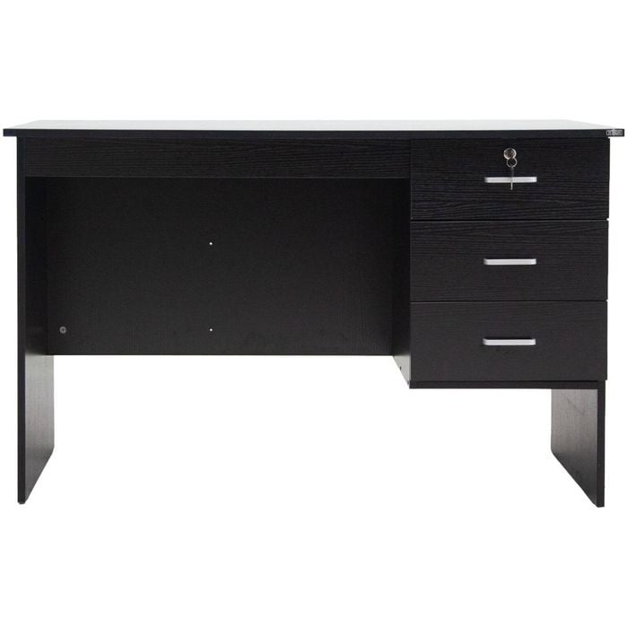 Redfern 1200mm Study Desk with 3 Drawer - Black