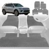 6D Diamond Car Floor Mats for SsangYong Korando 2019-Current-Full Set-Grey-Outback GT