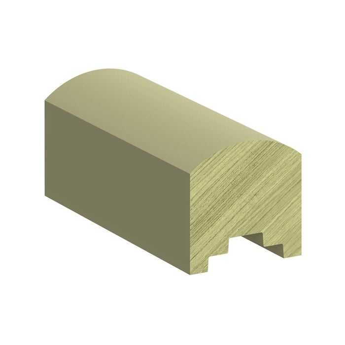 66 x 66mm 2.7m H3 Primed FJ Pine Breadloaf Handrail