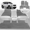 6D Diamond Car Floor Mats for Volvo XC40 2018-Current-Full Set-Grey-Outback GT