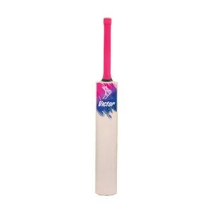 Victor Sports English Willow Club Level Cricket Bat Integra Pink/Blue Harrow