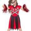 Fearleader Girls Halloween Zombie Cheer Costume - Medium