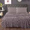Ramesses Ultra Soft Micro Flannelette Sheet Set -Printed Diamond Flower