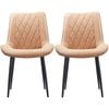 Rina Dining Chairs Set of 2 - Rose Gold