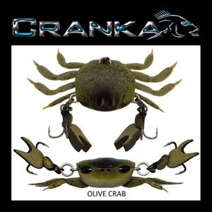 Cranka Crab Light 3.9g Hard Body Fishing Lure Olive Crab