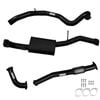 Ignite Exhausts Dump Back For Nissan Gu Patrol 2.8l Turbo Diesel Wagon 3" Inch / Muffler Black Aluminised Steel