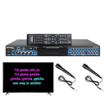 Sonken MP4000 Pro Karaoke Machine + 236 Kids Songs + 2 Wired Microphones