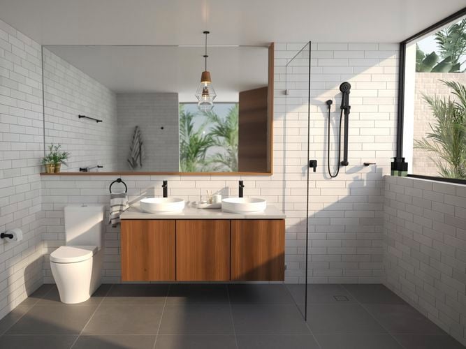 bathroom with shower bath and toilet