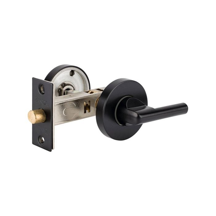 Zanda 60mm Backset Matt Black Disabled Compliant Privacy Kit
