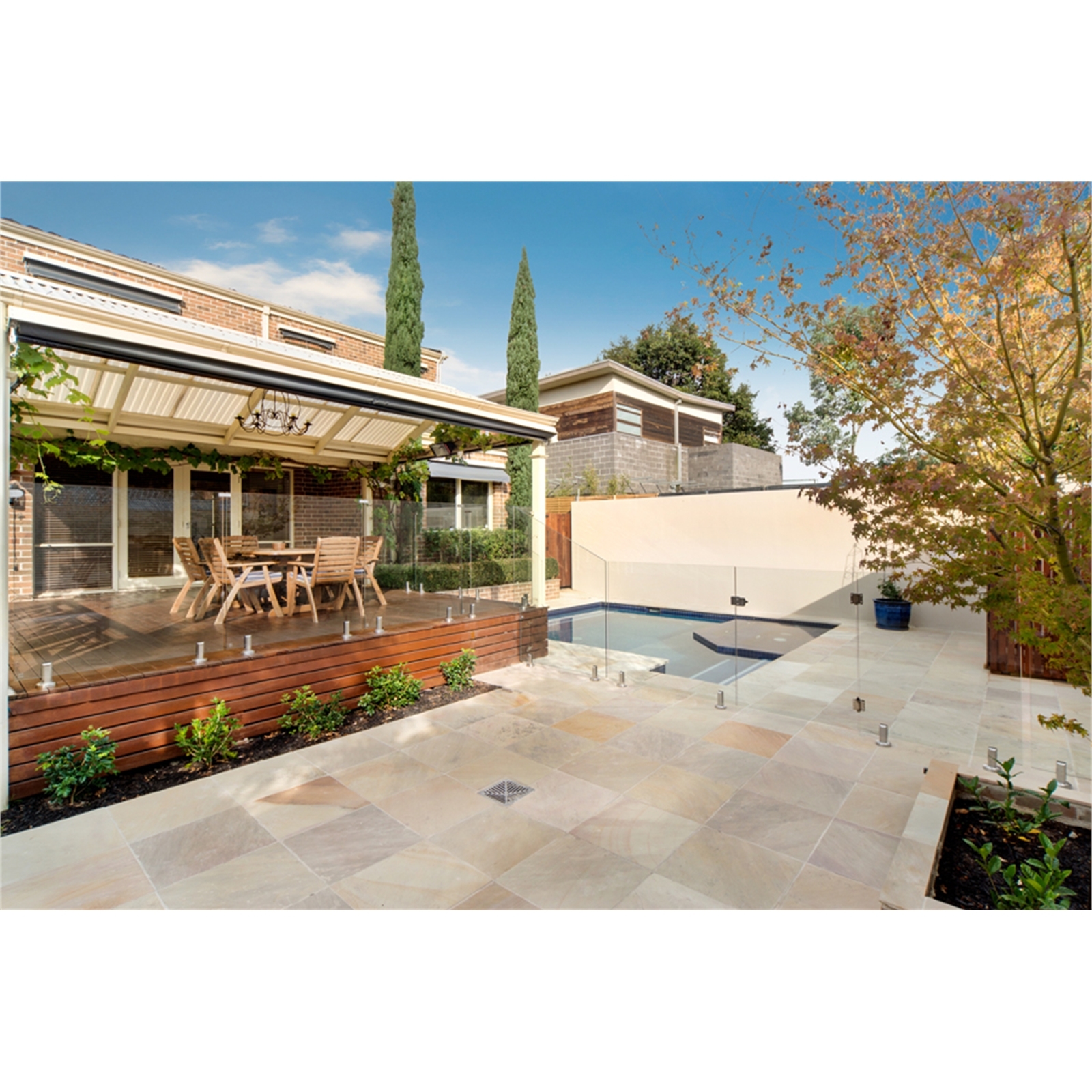 Everton 1200 x 1300 x 12mm Glass Pool Fence Panel