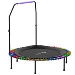 Advwin Mini Fitness Trampoline 48" Rebounder with Adjustable Foam Handle