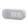 Wireless Bluetooth Speaker Alarm Clock Music Radio Player (White)