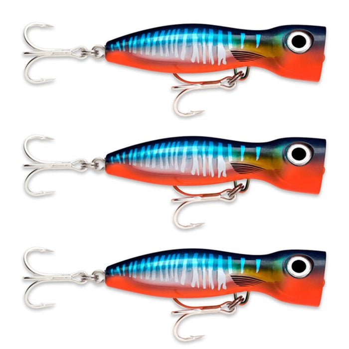 3x Rapala 13cm X Rap Magnum Xplode Topwater Heavy Duty Fish Lures -Hot Wahoo UV