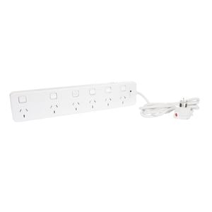 HPM 6 Outlet Surge Protected Powerboard