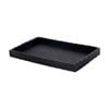 SS Collective Black Weave Rectangle Tray Poly Resin Bathroom Decor 32x19cm