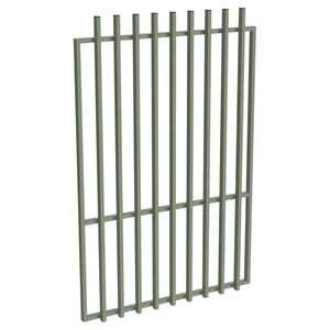 ProtectorAl 800 - 1200 x 1800mm Pale Eucalypt Aluminium Batten Pool Gate