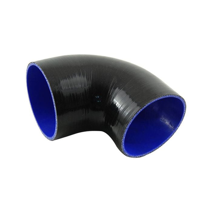 Takashi Silicone Hose Black 90 Degree Reducing Elbow 4.5" To 4" (114-101mm)