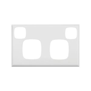 HPM EXCEL Double Powerpoint Coverplate - White Double Powerpoint