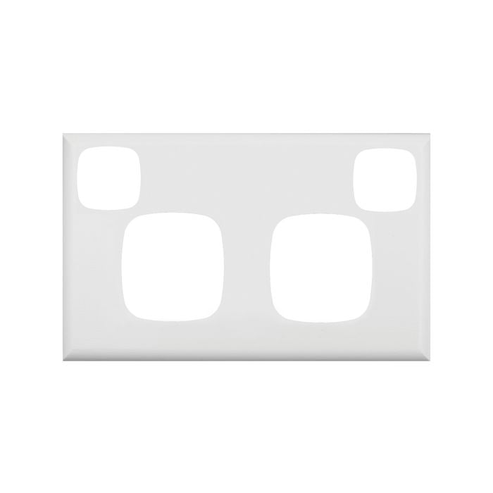 HPM EXCEL Double Powerpoint Coverplate - White Double Powerpoint