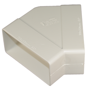 Icon Plastics 44° Square PVC  Reverse Elbow Downpipe