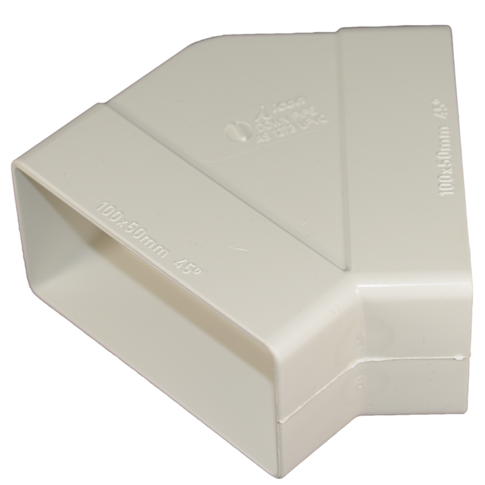 Icon Plastics 44° Square PVC  Reverse Elbow Downpipe