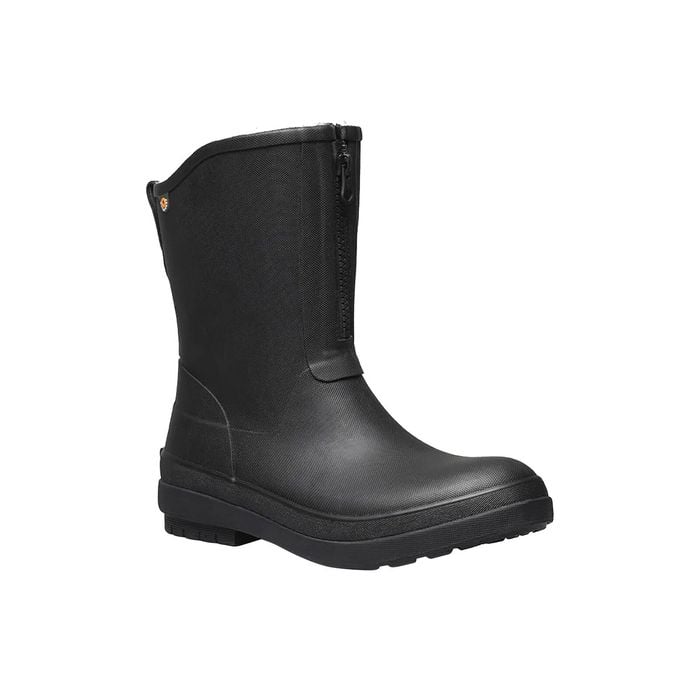 Bogs Women's Black Amanda Plush II Zip Waterproof Boots - US Size 7