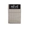 Bloomington Pair of Reve 100% Cotton Standard Pillowcases 48 x 74 cm Narrow Stripe Taupe