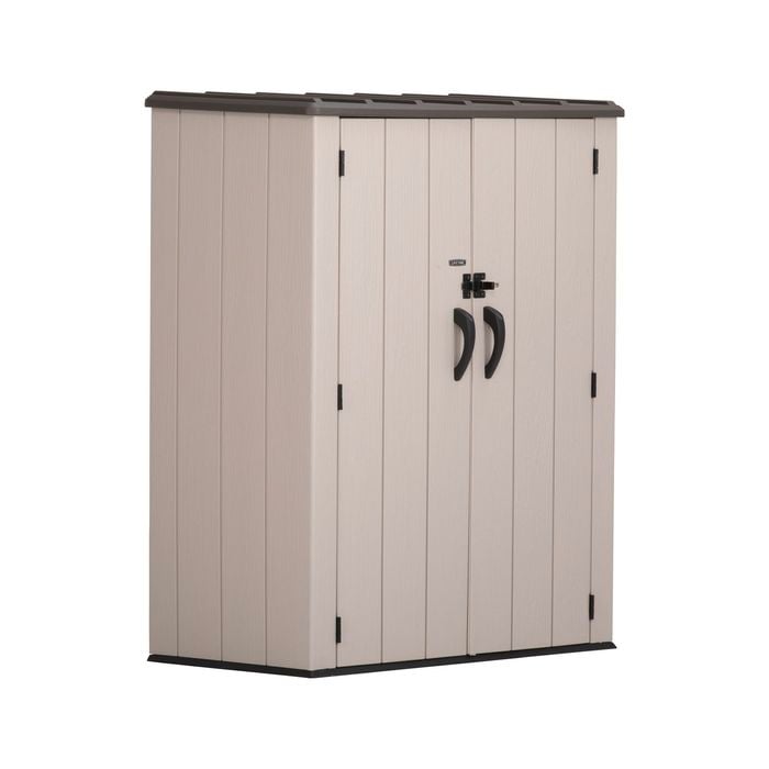 Lifetime 1.42 x 0.73m Vertical Plastic Storage Shed