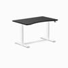 Desky Dual Sit To Stand Ergo Edge Black Desk 1200x750mm White